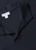 Men's Textured Jersey Polo Shirt in Midnight Navy sold by Sunspel