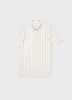 Men's Short Sleeve Linen Shirt in Dune/Ecru sold by Sunspel