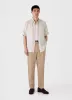 Men's Short Sleeve Linen Shirt in Dune/Ecru sold by Sunspel