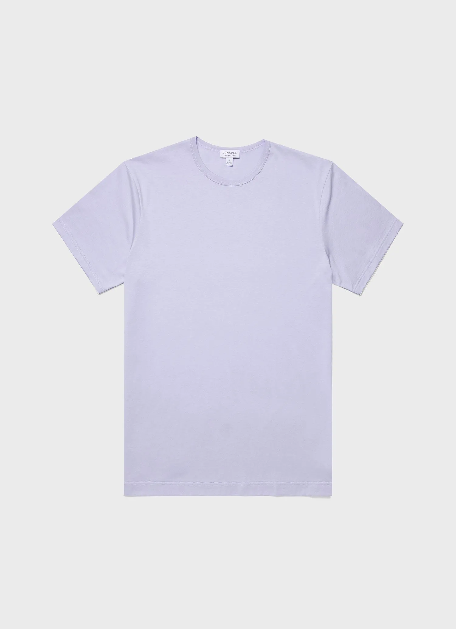 Men's Classic T-shirt in Pale Lilac sold by Sunspel