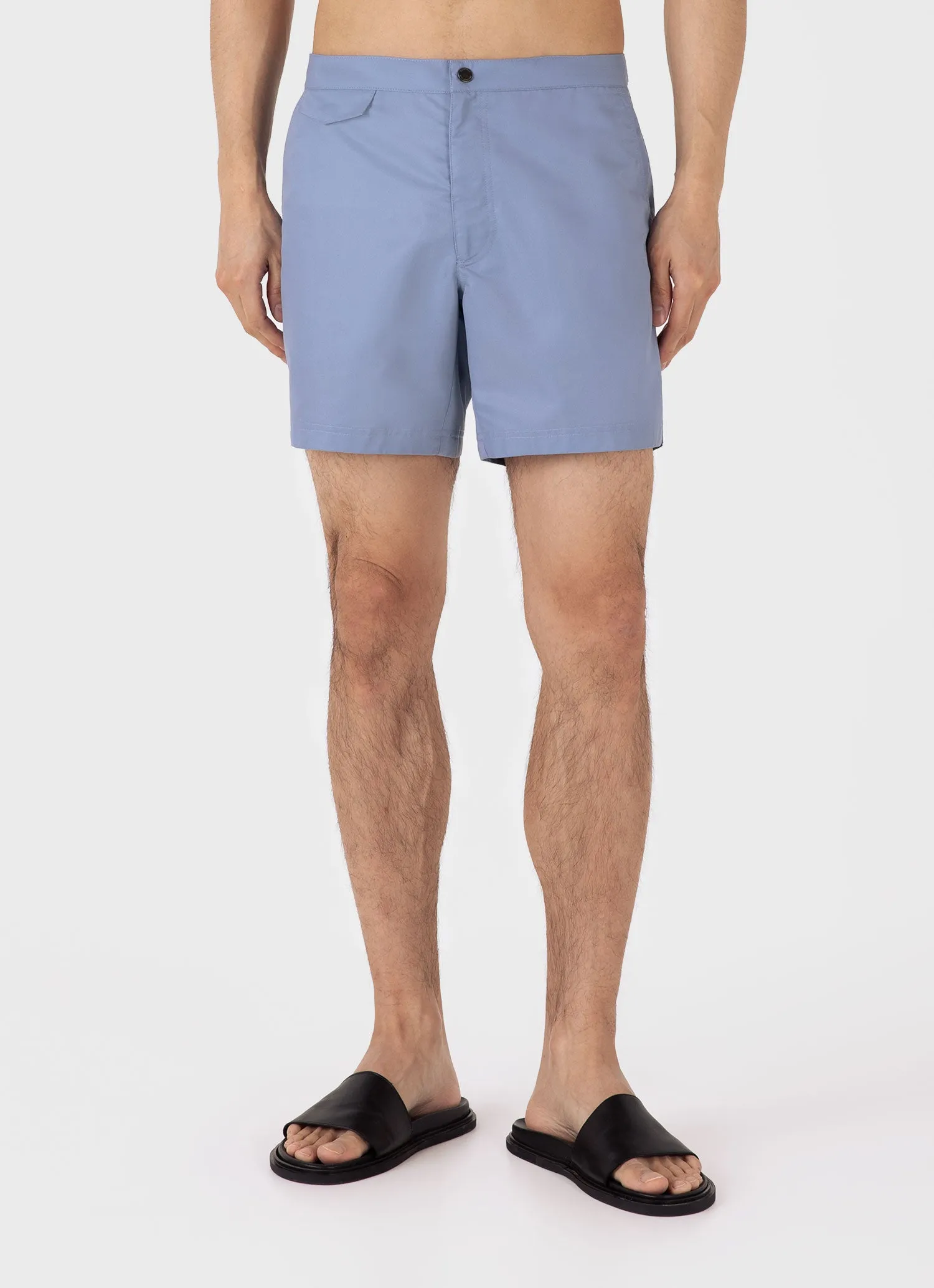 Men's Tailored Swim Shorts in Vintage Blue sold by Sunspel product image thumbnail 3