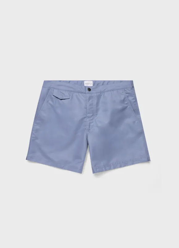 Men's Tailored Swim Shorts in Vintage Blue sold by Sunspel