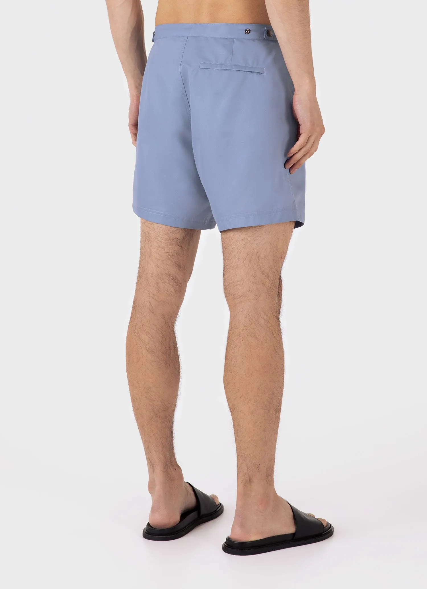 Men's Tailored Swim Shorts in Vintage Blue sold by Sunspel product image thumbnail 5