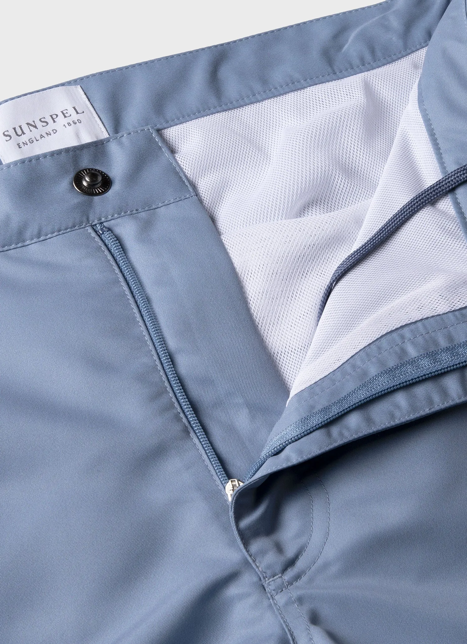 Men's Tailored Swim Shorts in Vintage Blue sold by Sunspel product image thumbnail 4