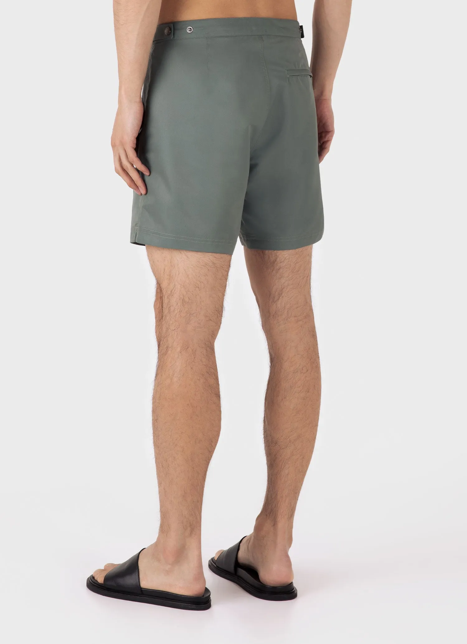 Men's Tailored Swim Shorts in Dusk Green sold by Sunspel product image thumbnail 5