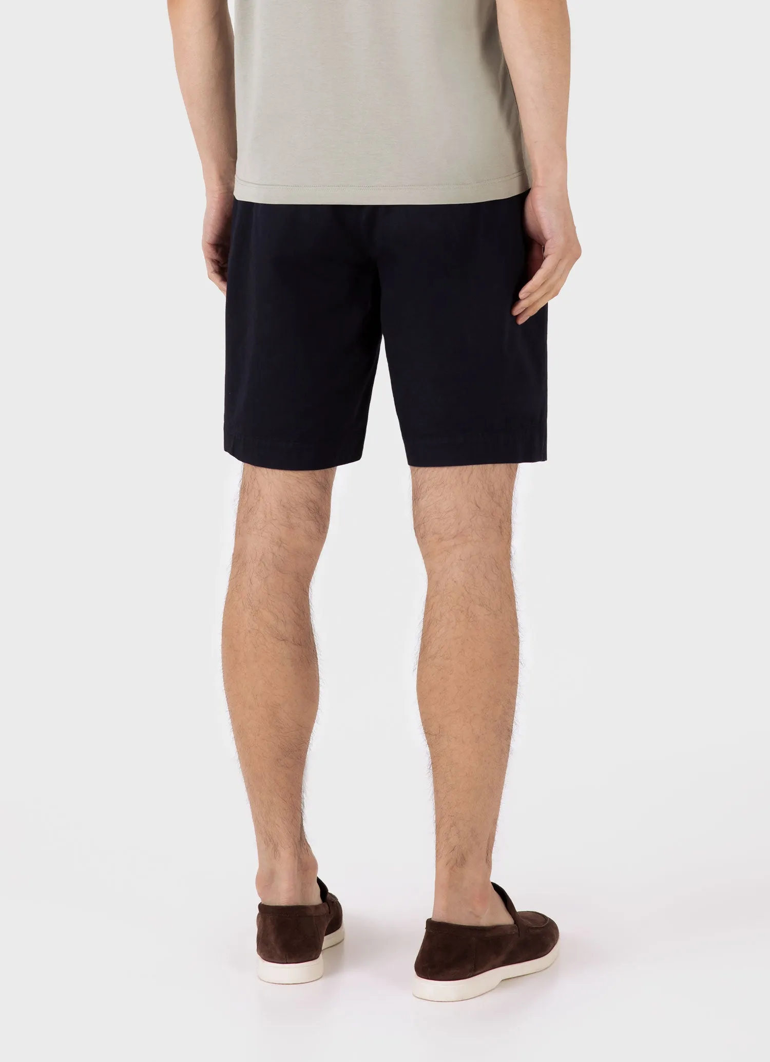 Men's Chino Shorts in Navy sold by Sunspel product image thumbnail 5