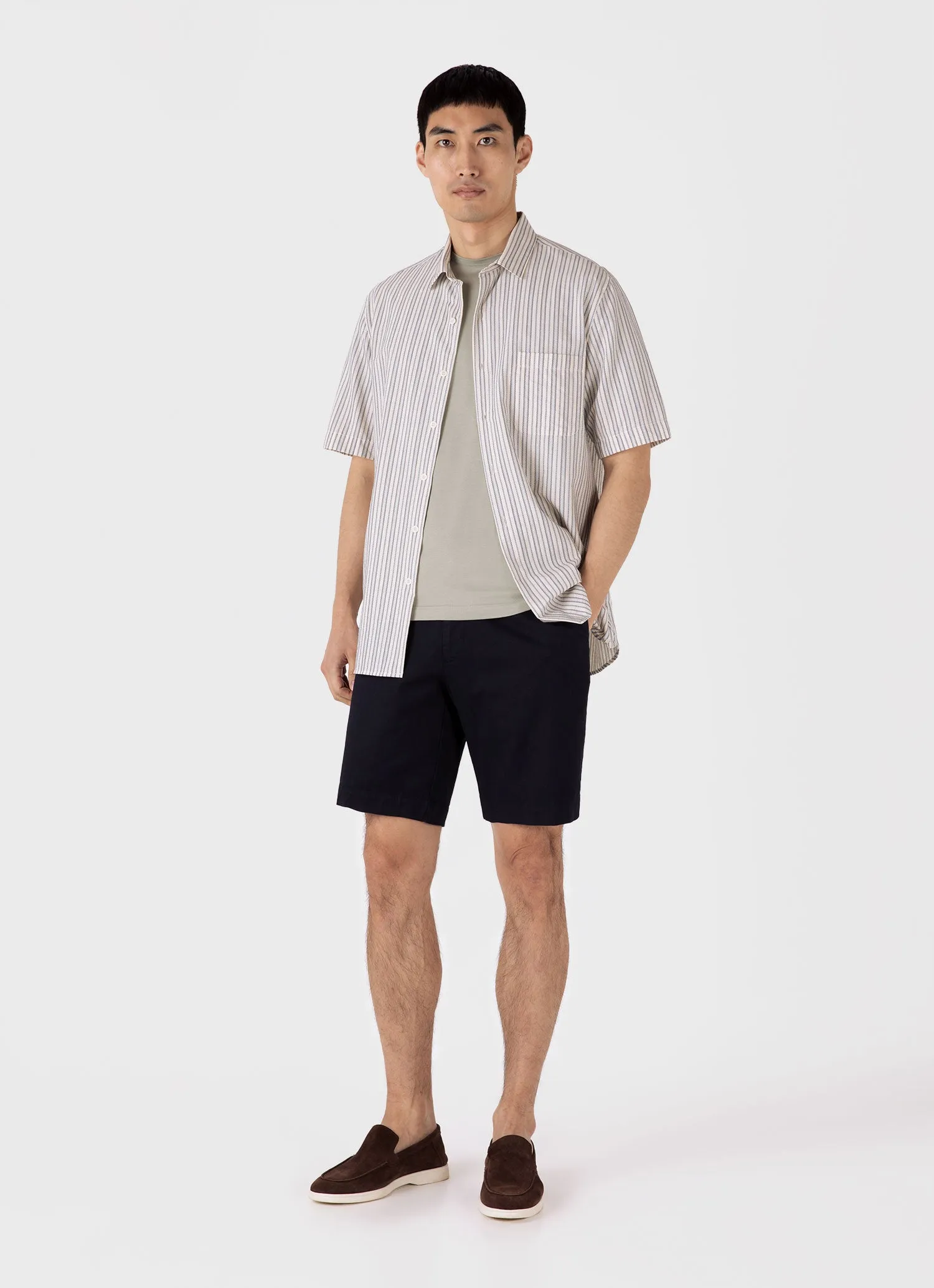 Men's Chino Shorts in Navy sold by Sunspel product image thumbnail 2