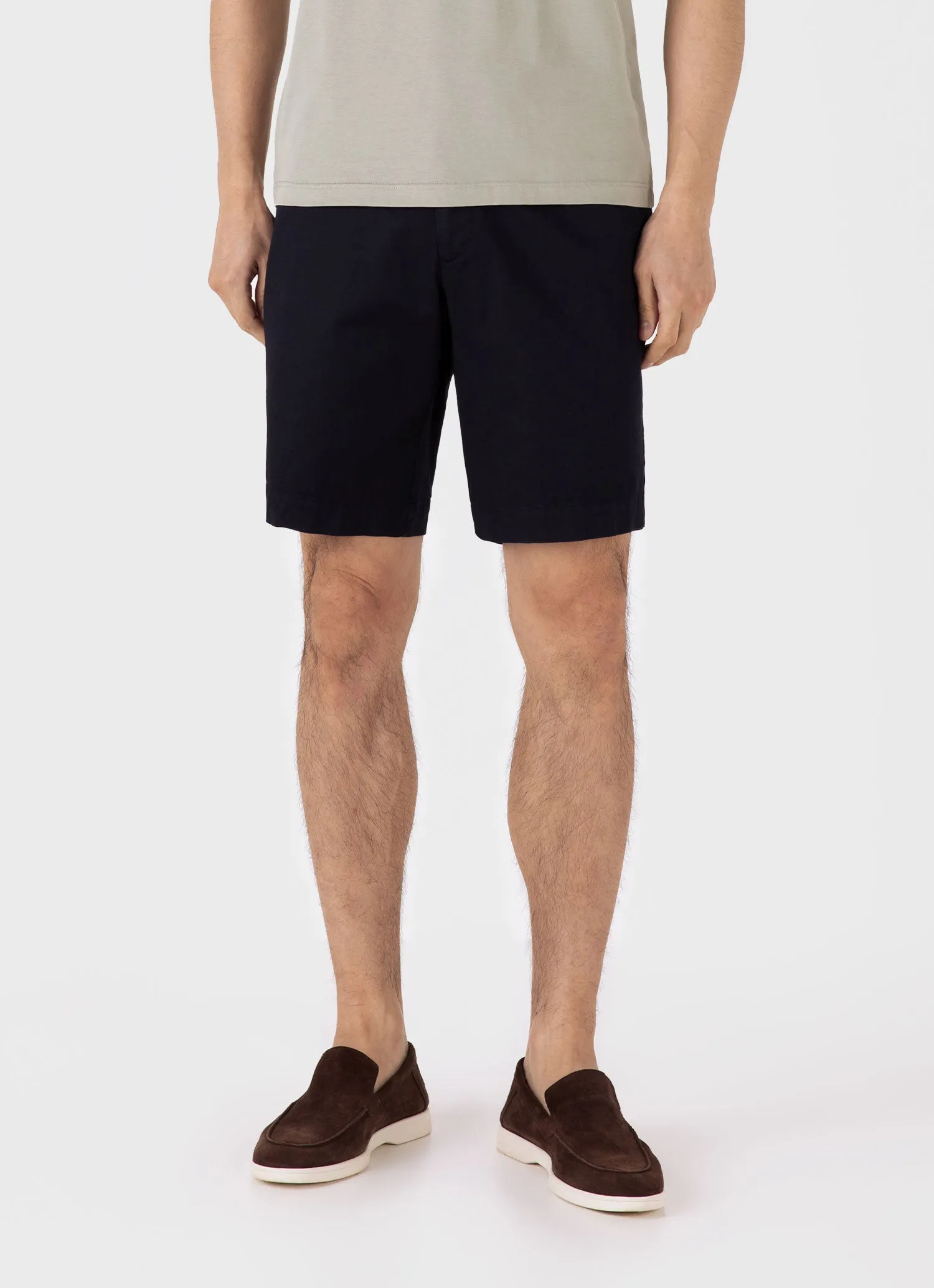 Men's Chino Shorts in Navy sold by Sunspel product image thumbnail 3