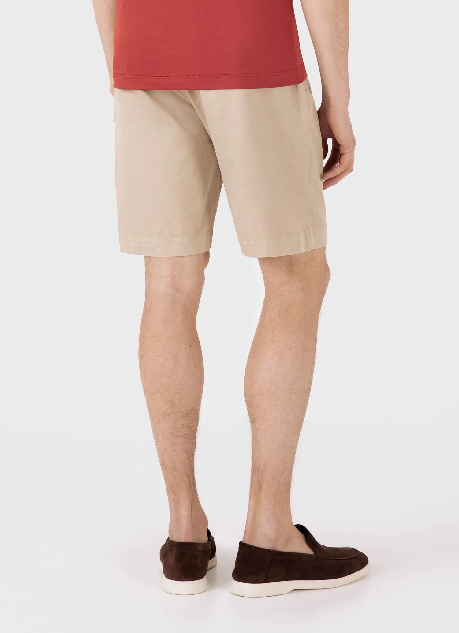 Men's Chino Shorts in Light Stone sold by Sunspel product image thumbnail 5
