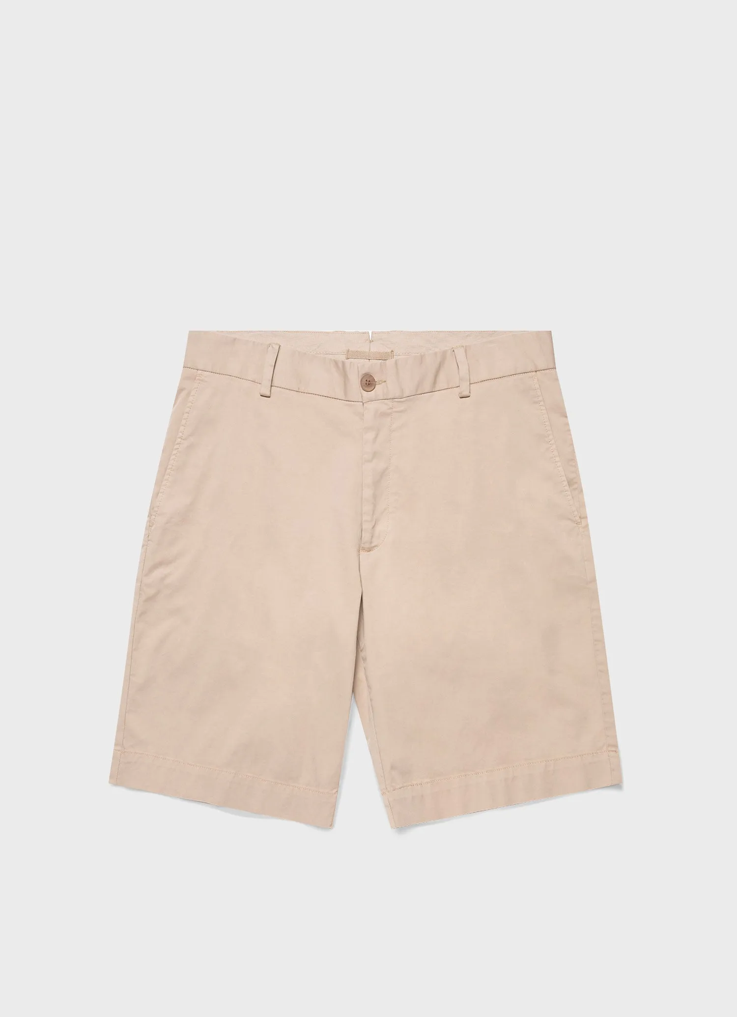 Men's Chino Shorts in Light Stone sold by Sunspel