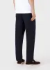 Men's Seersucker Wool Trouser in Navy sold by Sunspel