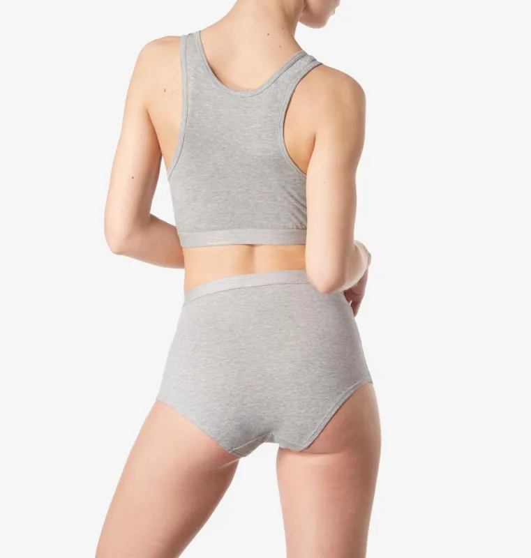 Women's Gym Pant in Grey Marl sold by Sunspel