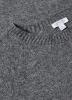 Men's Lambswool Crew Neck Jumper in Mid Grey Melange sold by Sunspel