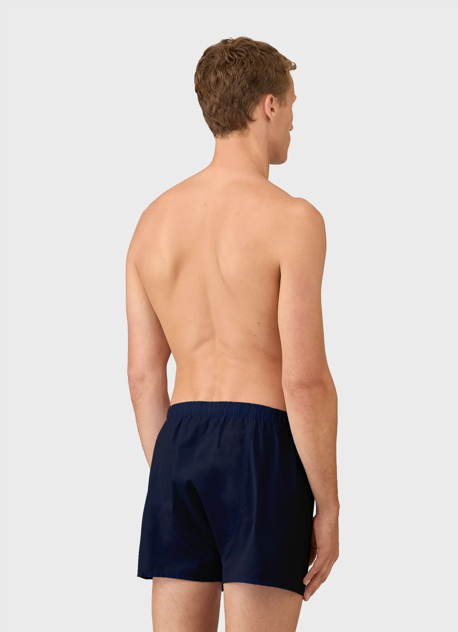 Men's Sea Island Cotton Boxer Short in Navy sold by Sunspel product image thumbnail 3
