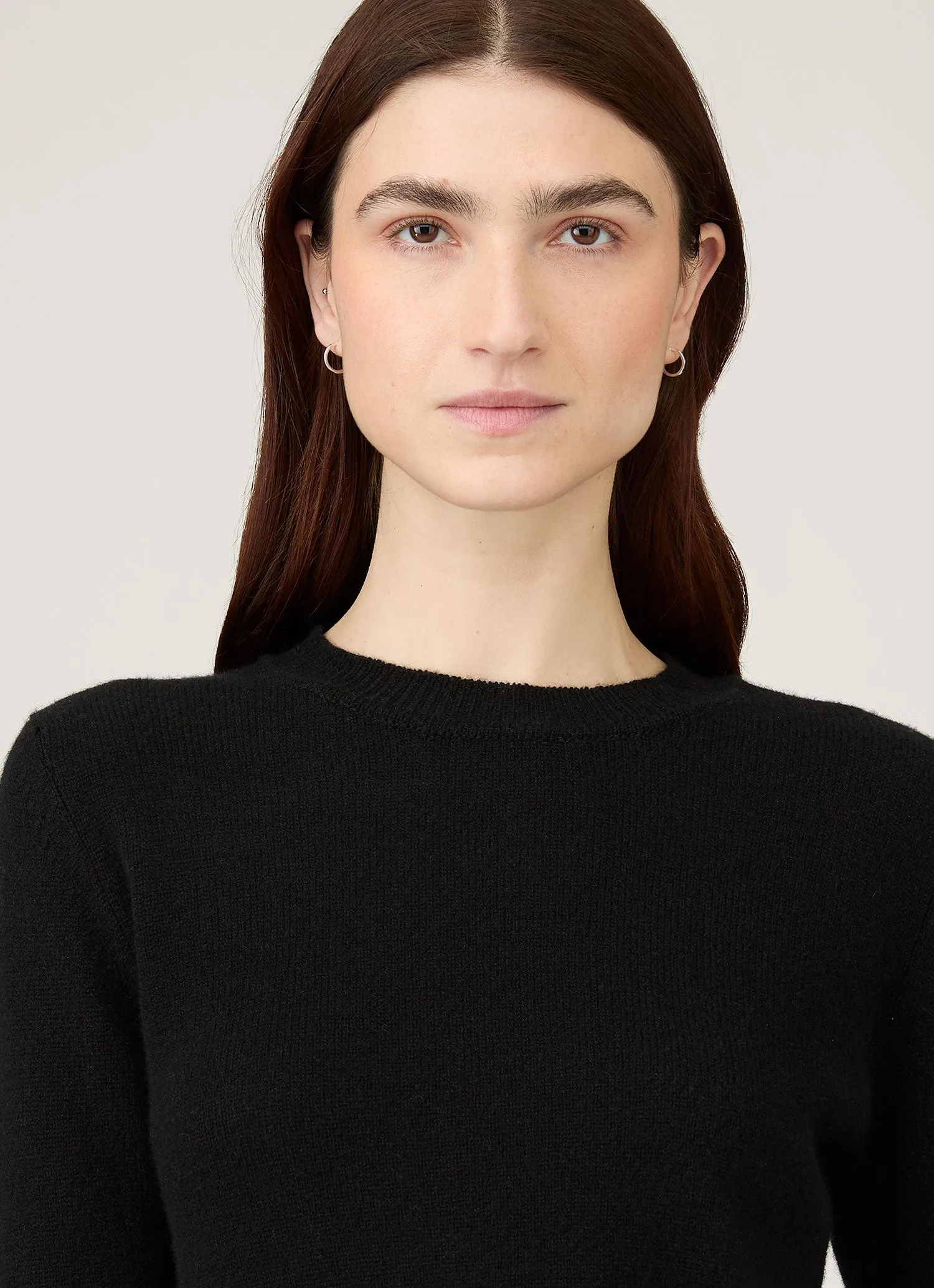 Women's Cashmere Jumper in Black sold by Sunspel product image thumbnail 4