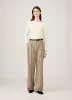Women's Stretch Cotton Slash Neck Top in Ecru sold by Sunspel