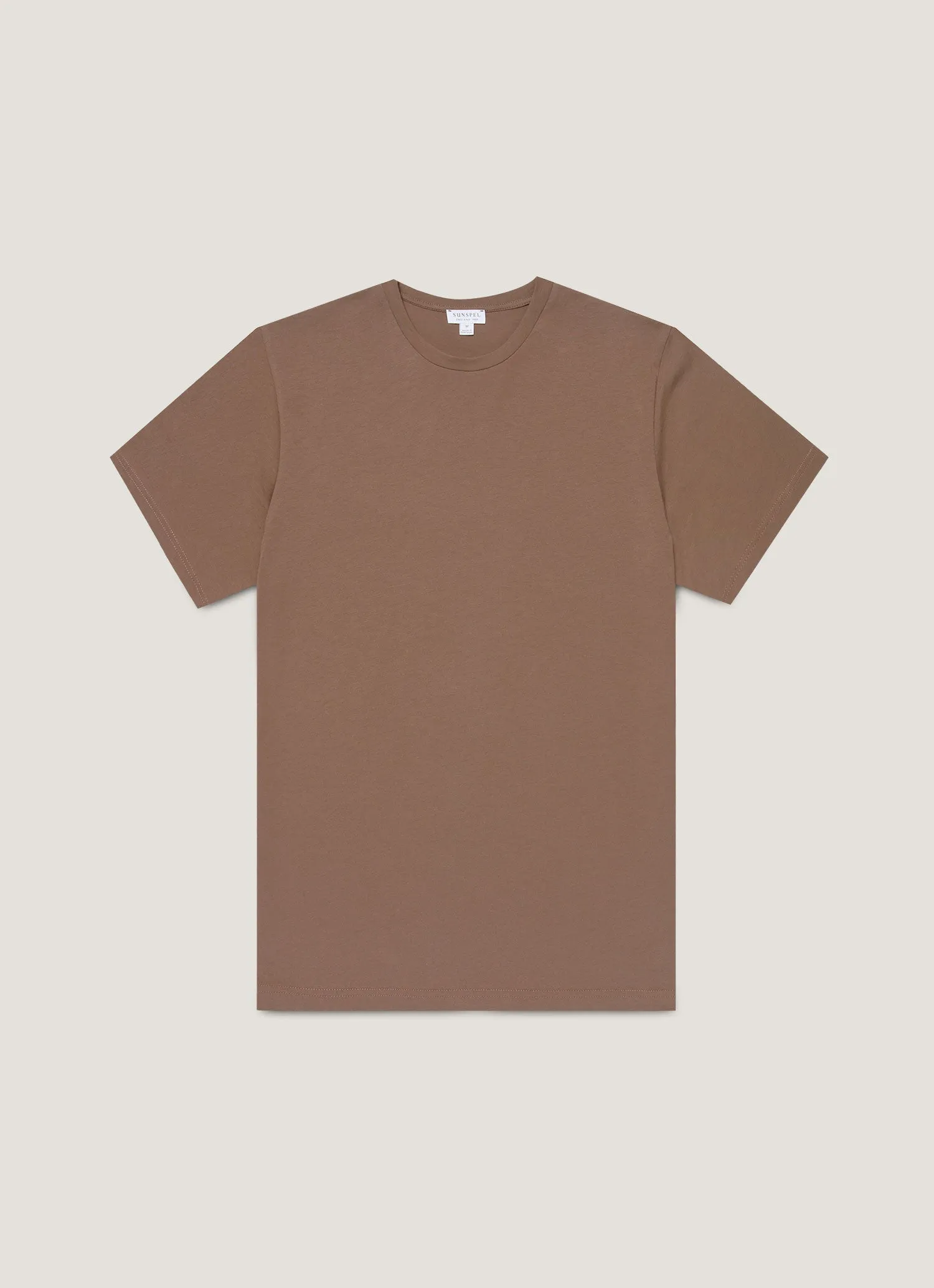 Men's Riviera Midweight T-shirt in Bark sold by Sunspel