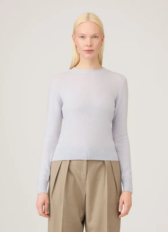Women's Cashmere Jumper in Ice Blue sold by Sunspel