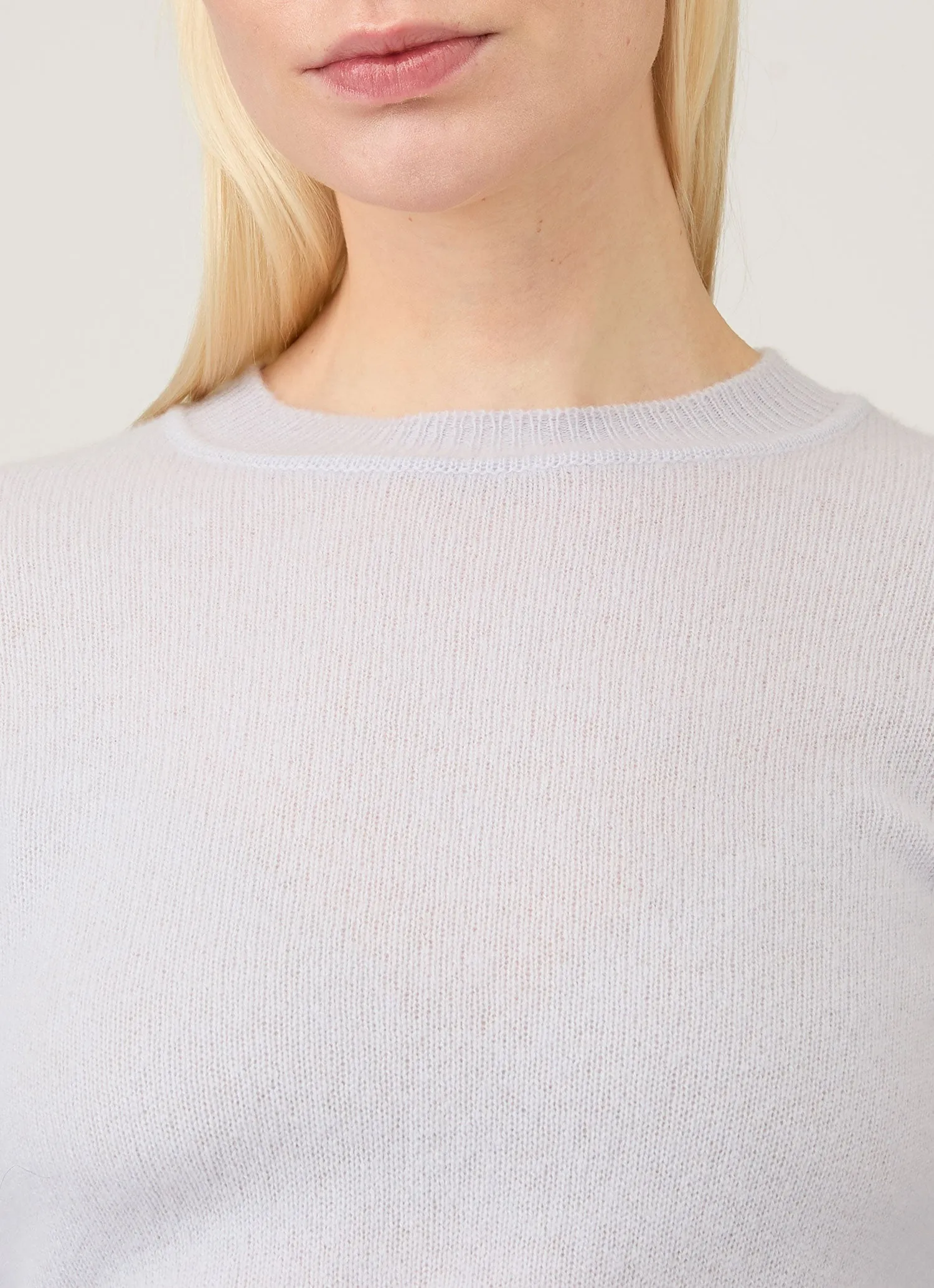 Women's Cashmere Jumper in Ice Blue sold by Sunspel product image thumbnail 4