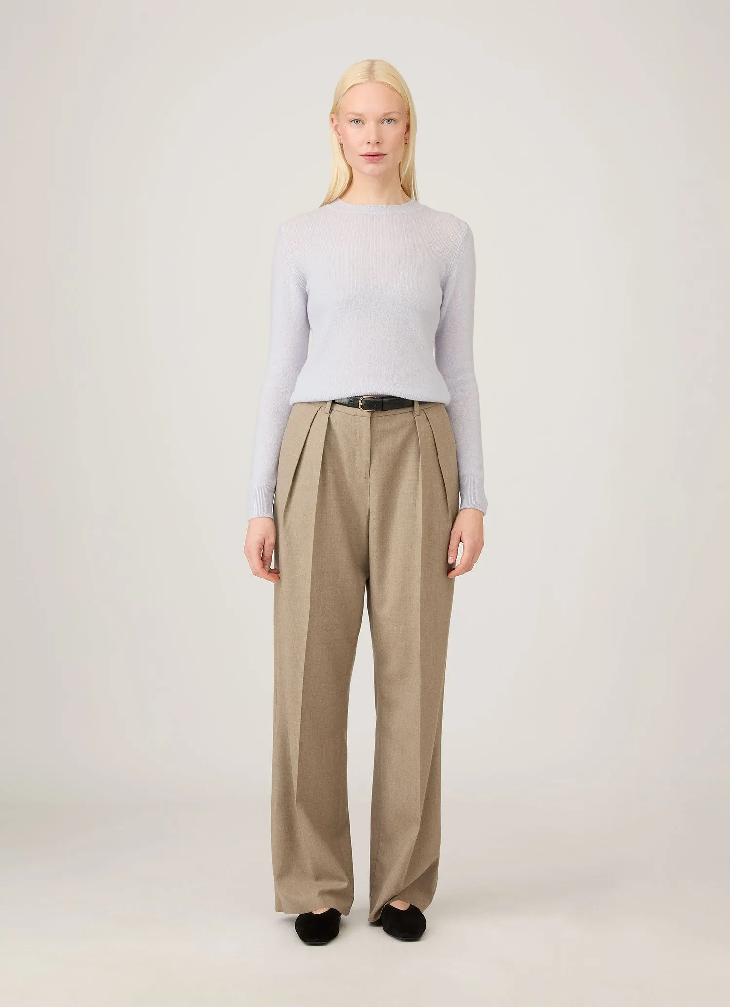 Women's Cashmere Jumper in Ice Blue sold by Sunspel product image thumbnail 2