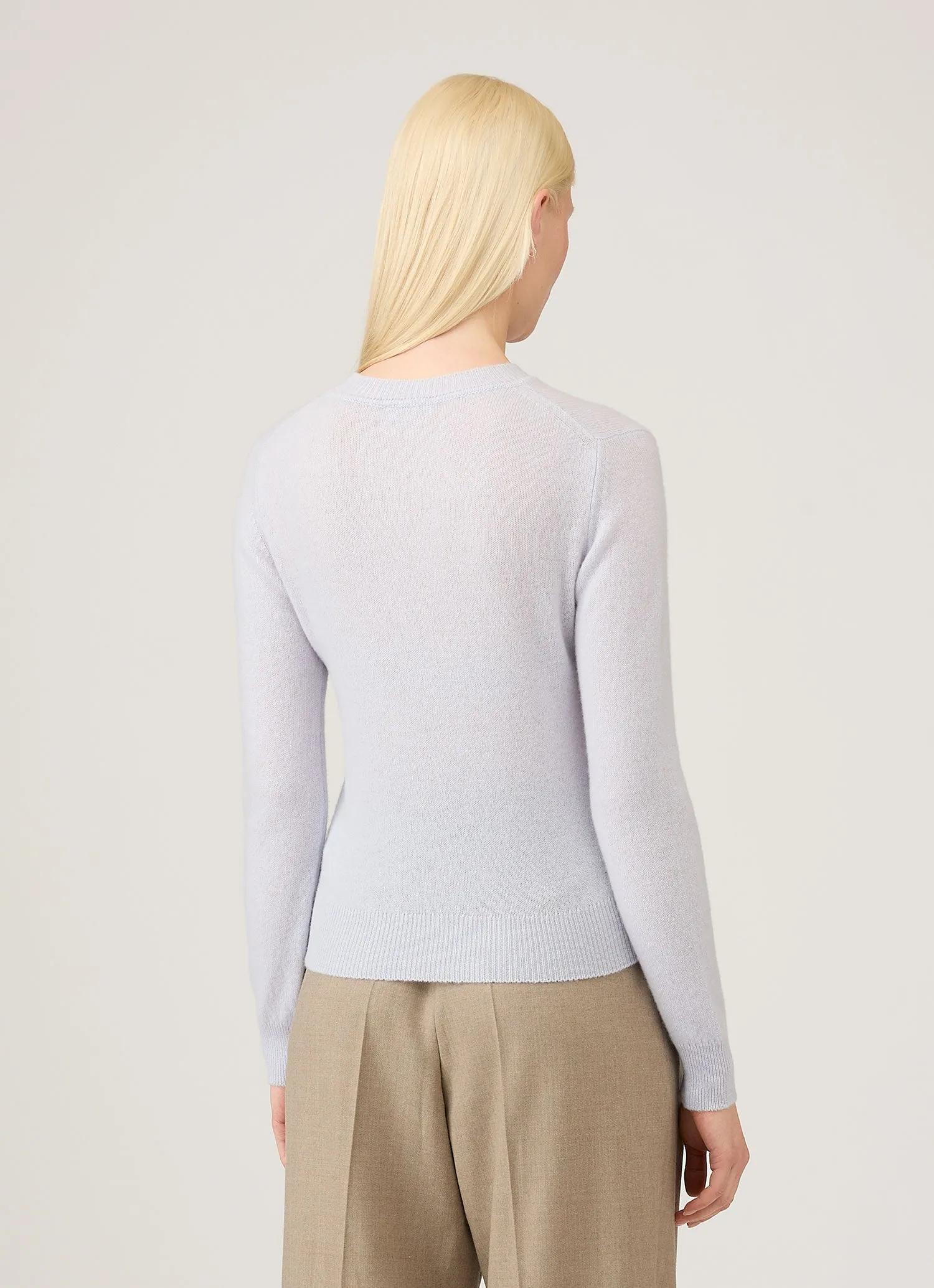 Women's Cashmere Jumper in Ice Blue sold by Sunspel product image thumbnail 3