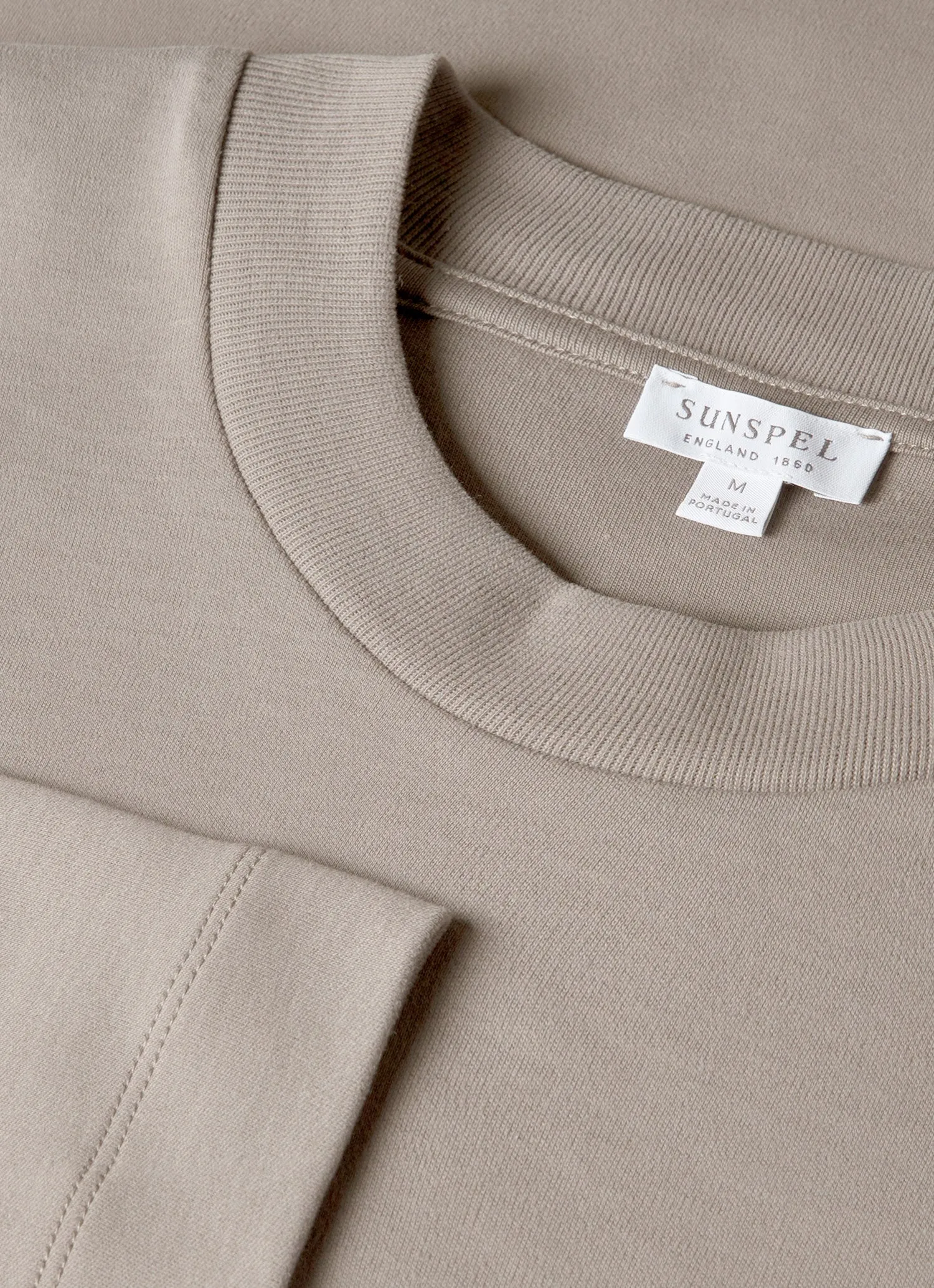 Men's Long Sleeve Heavyweight T-shirt in Iron Grey sold by Sunspel product image thumbnail 4