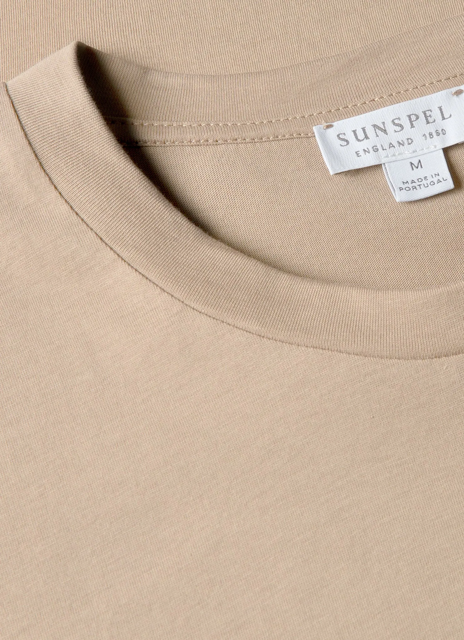 Men's Riviera Midweight T-shirt in Mink sold by Sunspel product image thumbnail 4