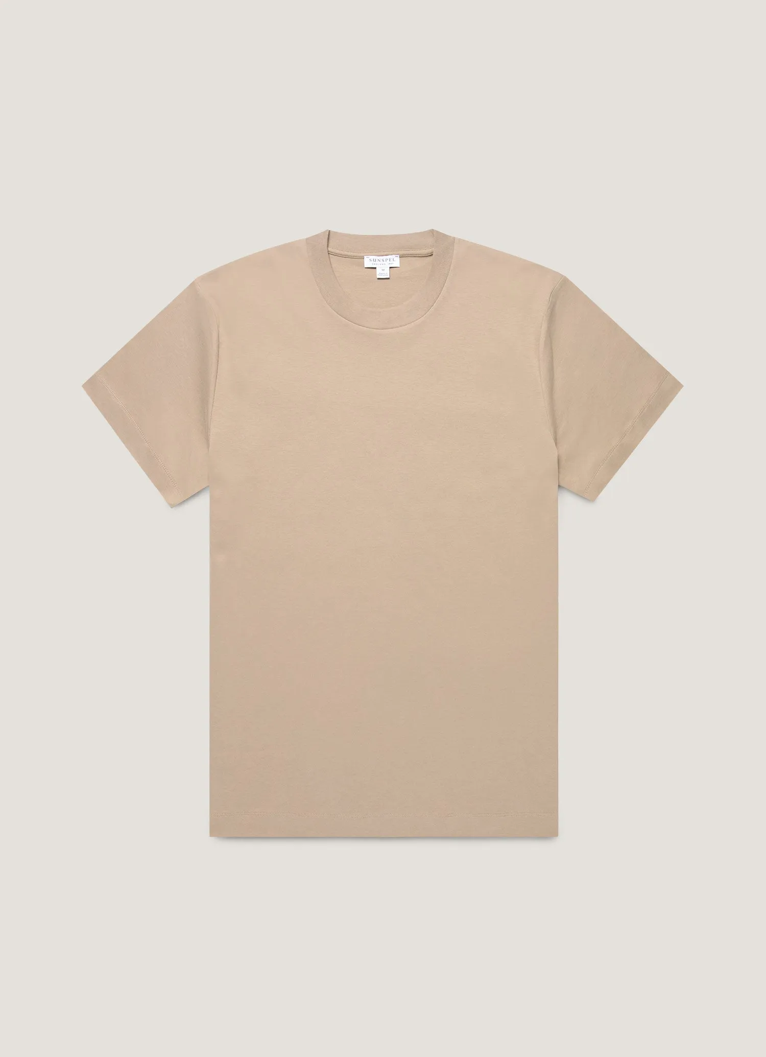 Men's Relaxed Fit Heavyweight T-shirt in Mink sold by Sunspel