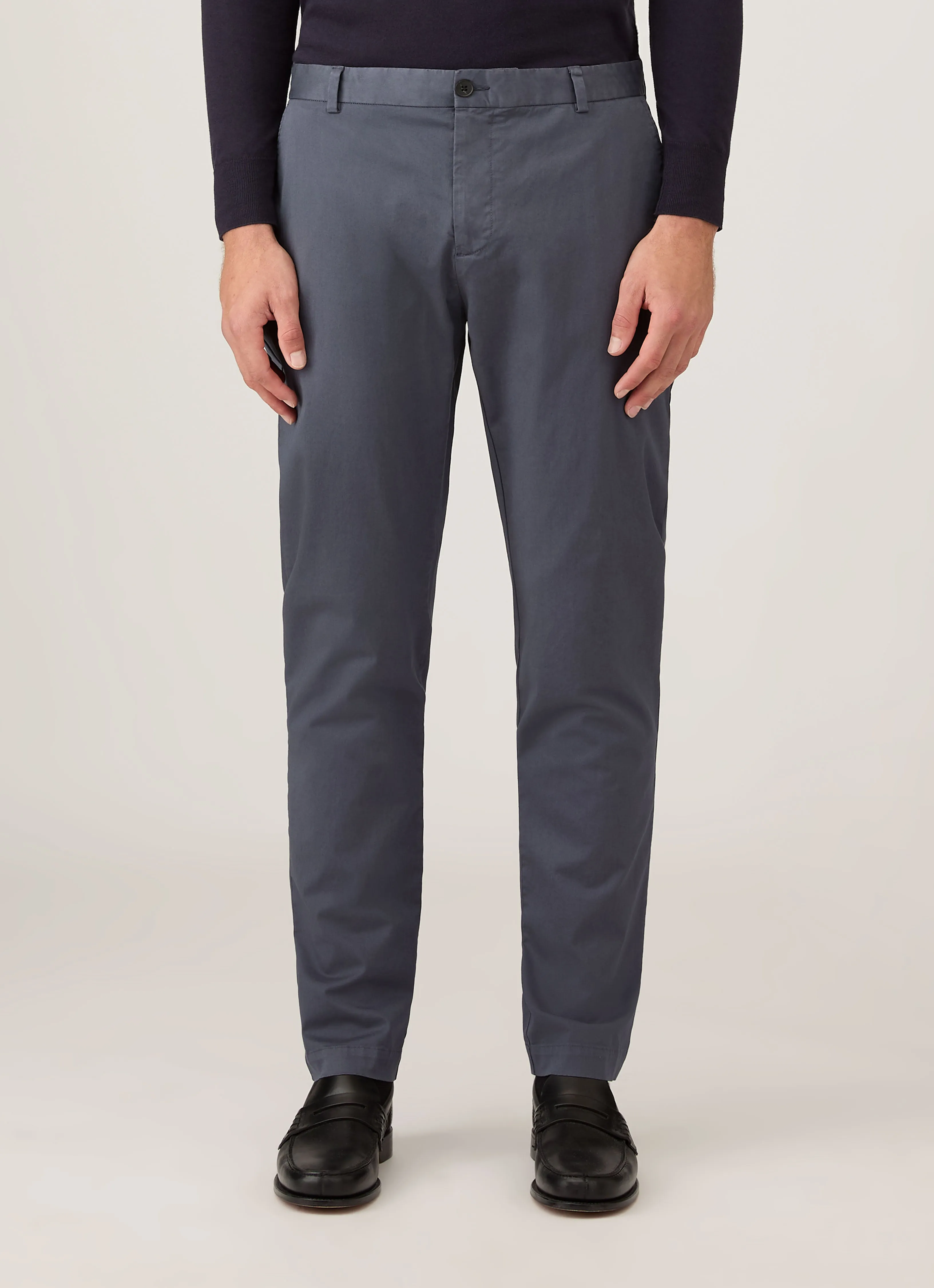 Men's Slim Fit Chino in Slate Blue sold by Sunspel product image thumbnail 2