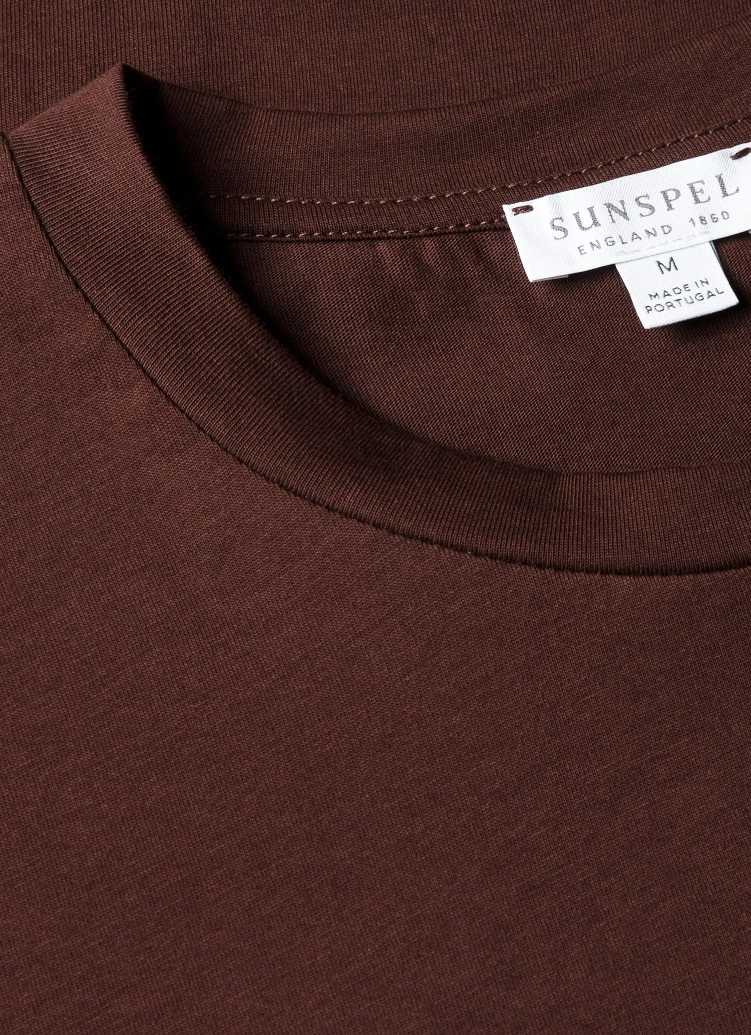 Men's Riviera Midweight T-shirt in Bakelite sold by Sunspel product image thumbnail 4