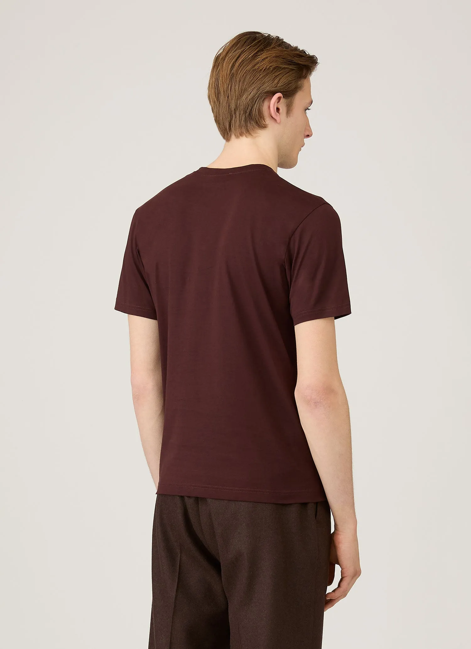 Men's Riviera Midweight T-shirt in Bakelite sold by Sunspel product image thumbnail 5