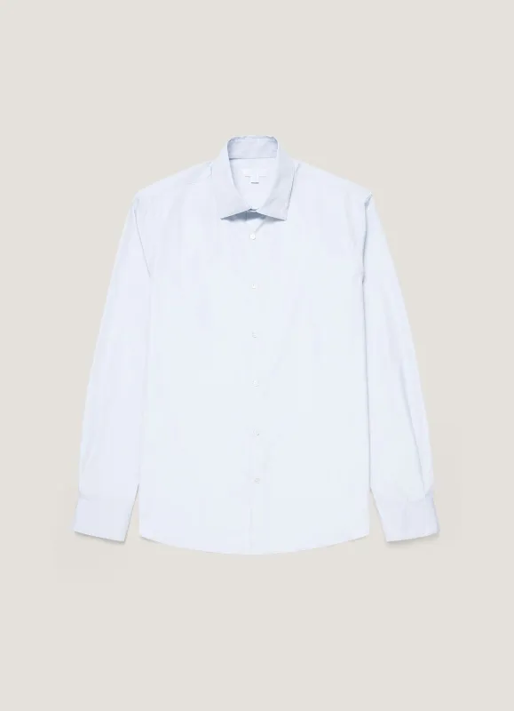 Men's Sea Island Cotton Shirt in Ink Blue sold by Sunspel