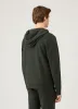 Men's Loopback Zip Hoodie in Dark Green sold by Sunspel