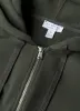 Men's Loopback Zip Hoodie in Dark Green sold by Sunspel