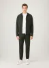 Men's Loopback Zip Hoodie in Dark Green sold by Sunspel