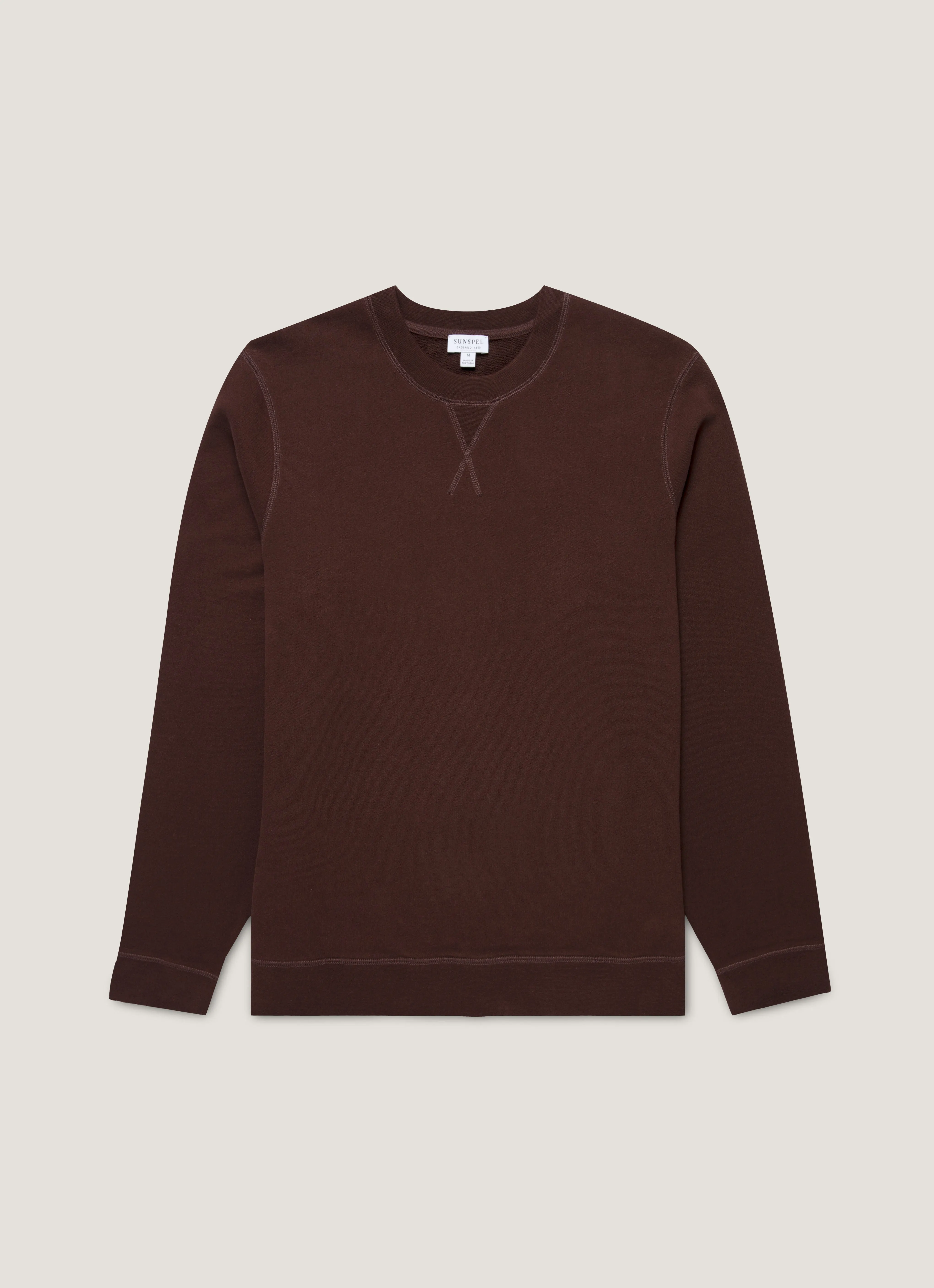 Men's Loopback Sweatshirt in Truffle sold by Sunspel