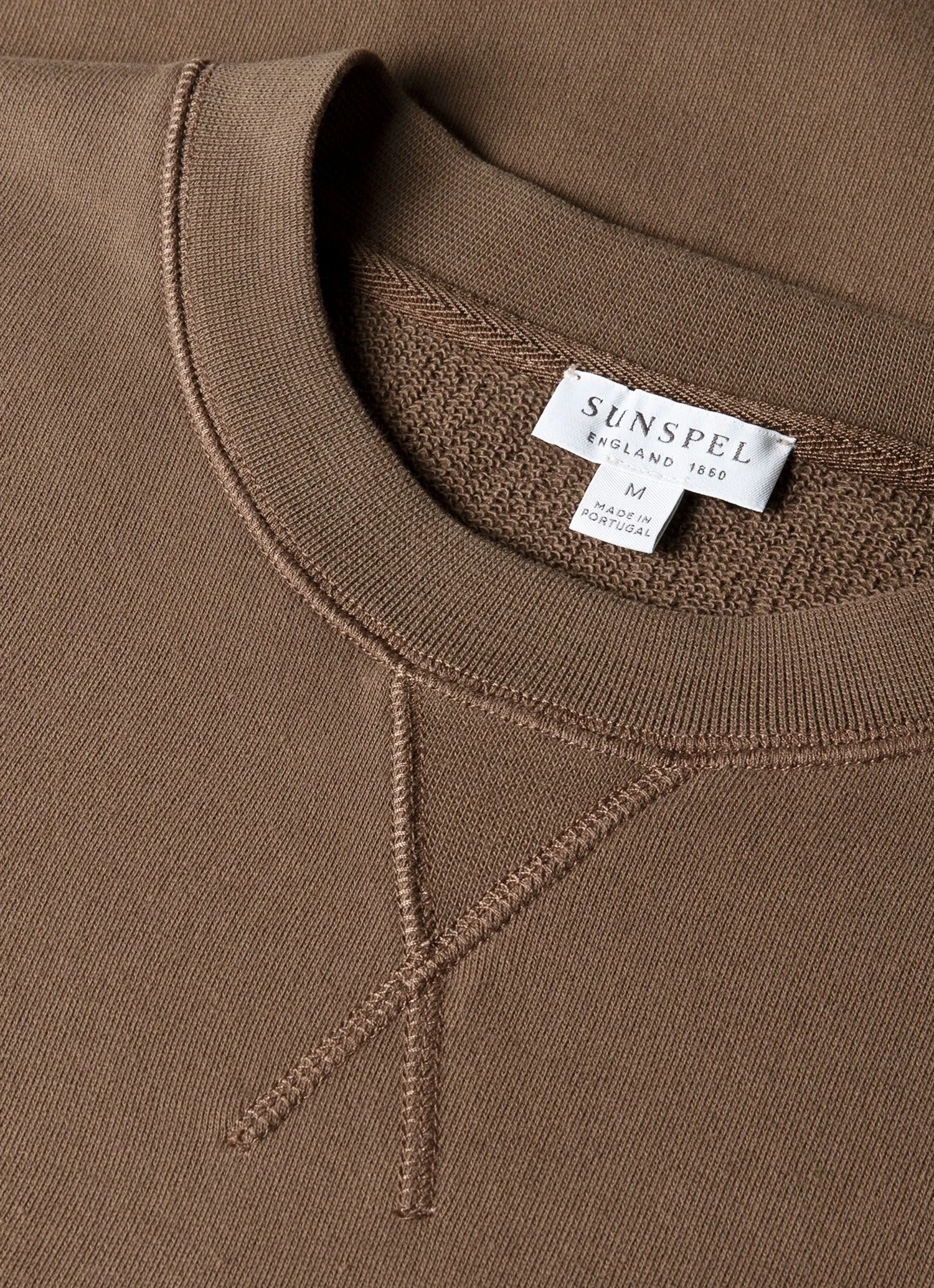 Men's Loopback Sweatshirt in Bark sold by Sunspel product image thumbnail 4