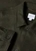 Men's Wool Twin Pocket Jacket in Drill Green sold by Sunspel