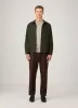 Men's Wool Twin Pocket Jacket in Drill Green sold by Sunspel