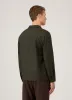 Men's Wool Twin Pocket Jacket in Drill Green sold by Sunspel