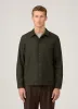Men's Wool Twin Pocket Jacket in Drill Green sold by Sunspel