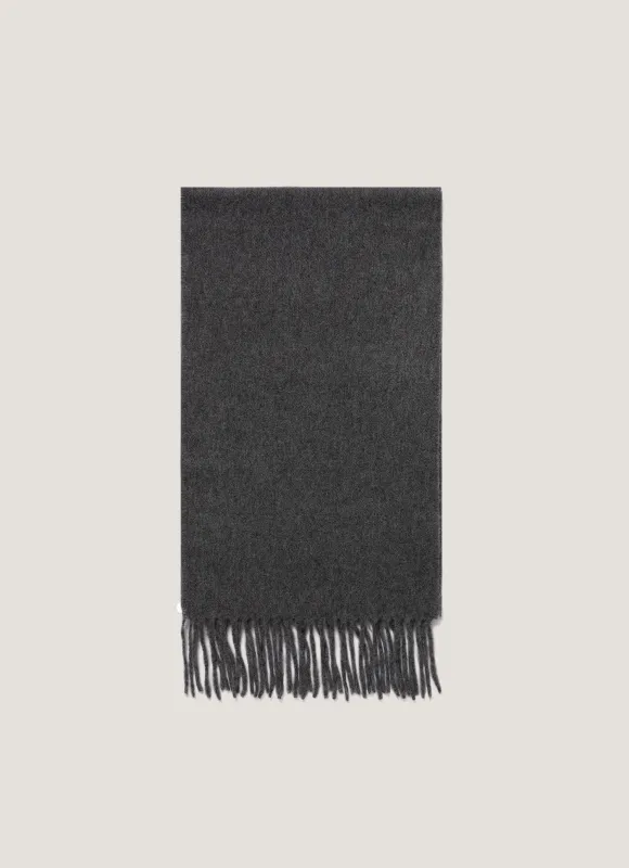 Cashmere Scarf in Charcoal Melange sold by Sunspel