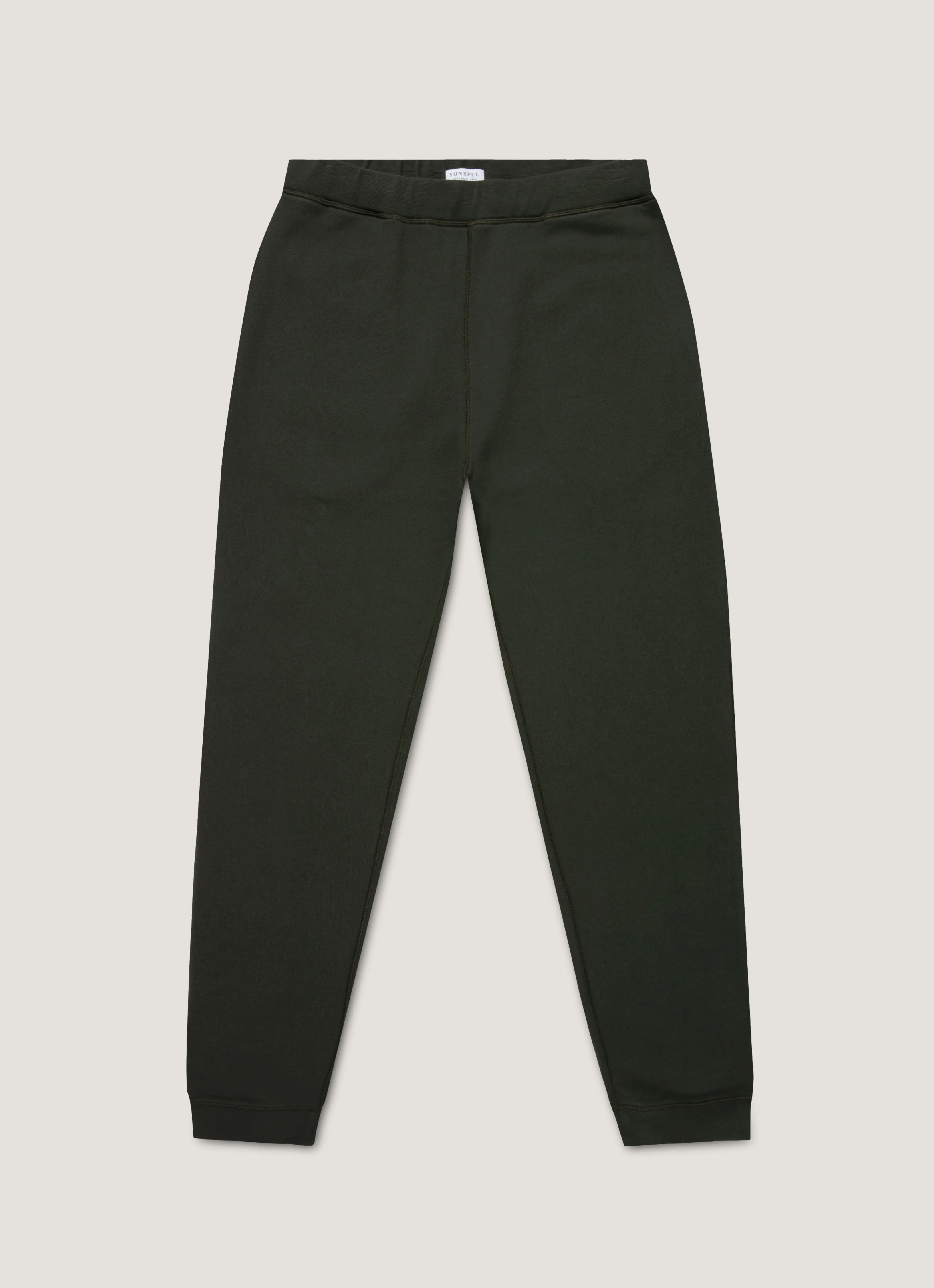 Men's Loopback Sweatpants in Dark Green sold by Sunspel