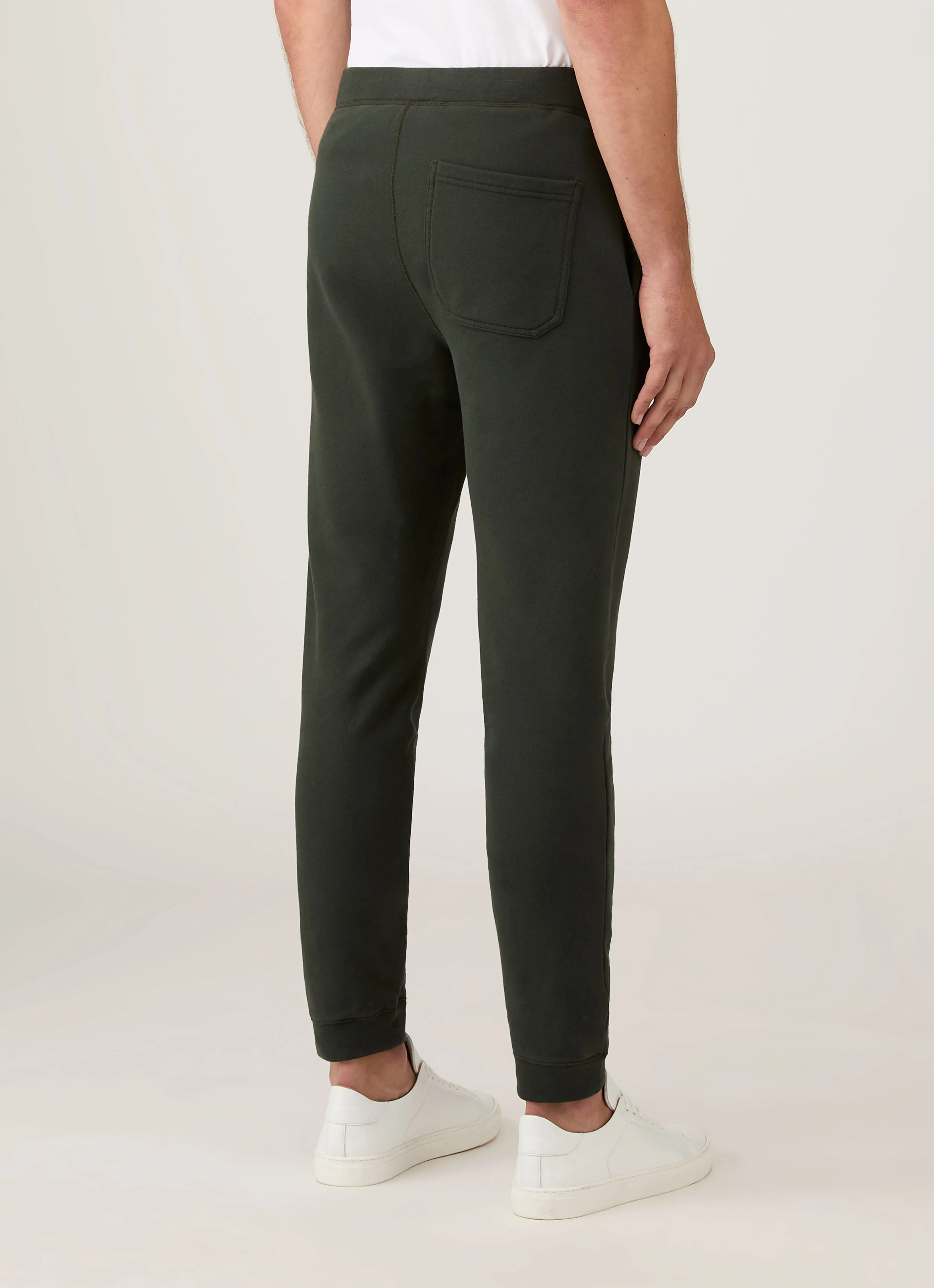 Men's Loopback Sweatpants in Dark Green sold by Sunspel product image thumbnail 5