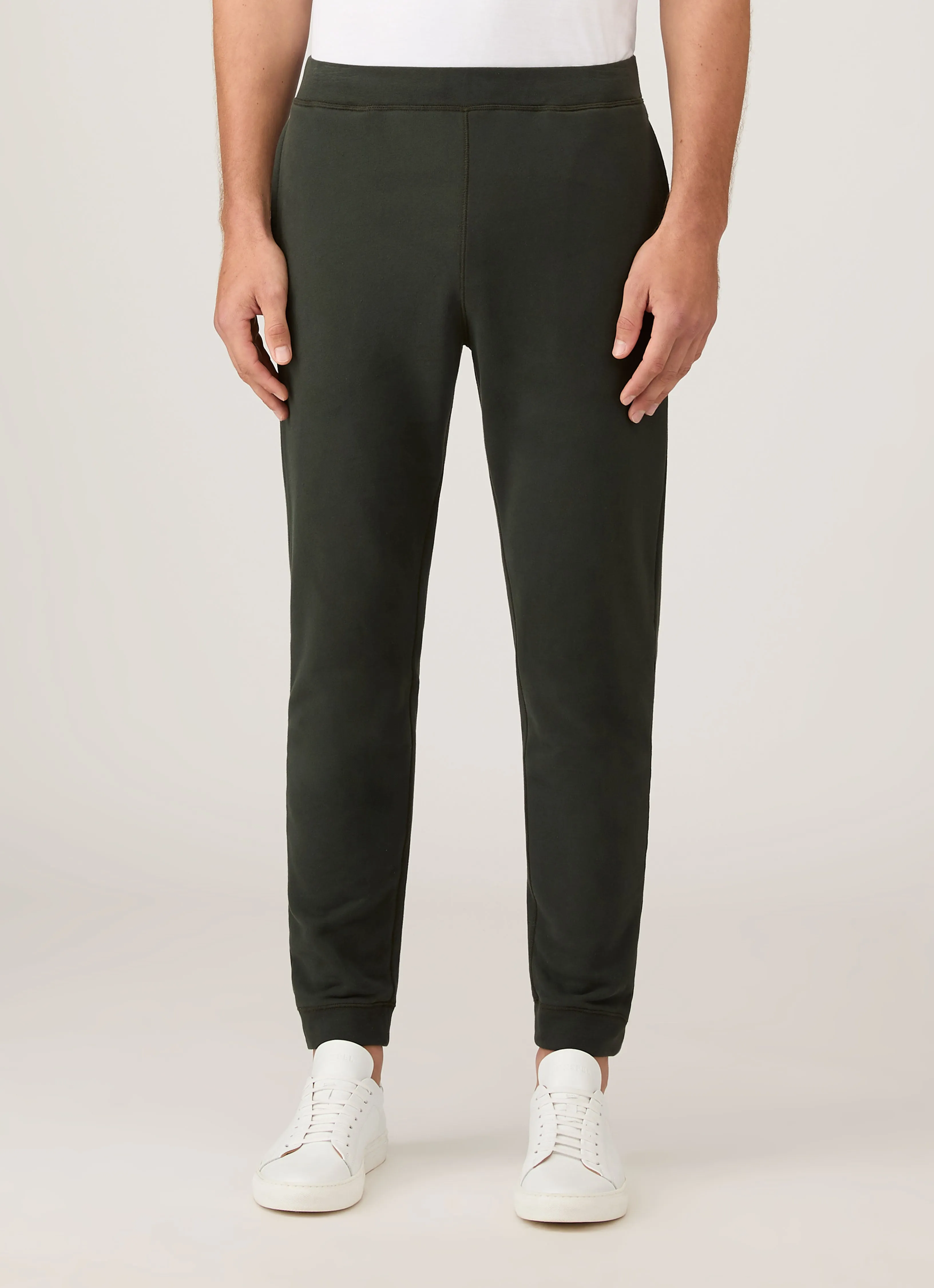 Men's Loopback Sweatpants in Dark Green sold by Sunspel product image thumbnail 2