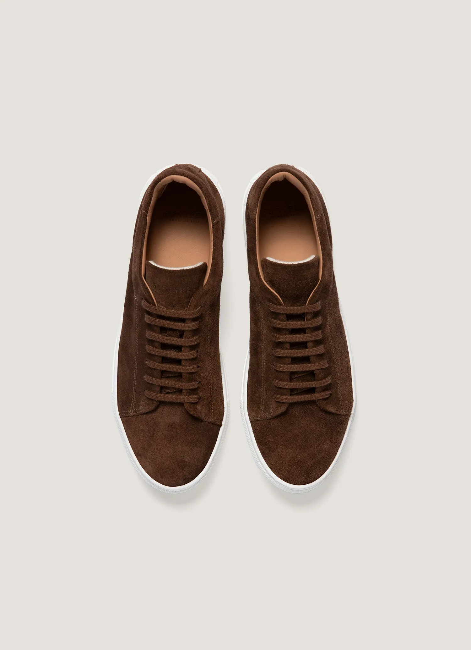 Men's Suede Tennis Shoe in Brown sold by Sunspel product image thumbnail 4