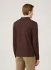 Men's Long Sleeve Riviera Polo Shirt in Bakelite sold by Sunspel