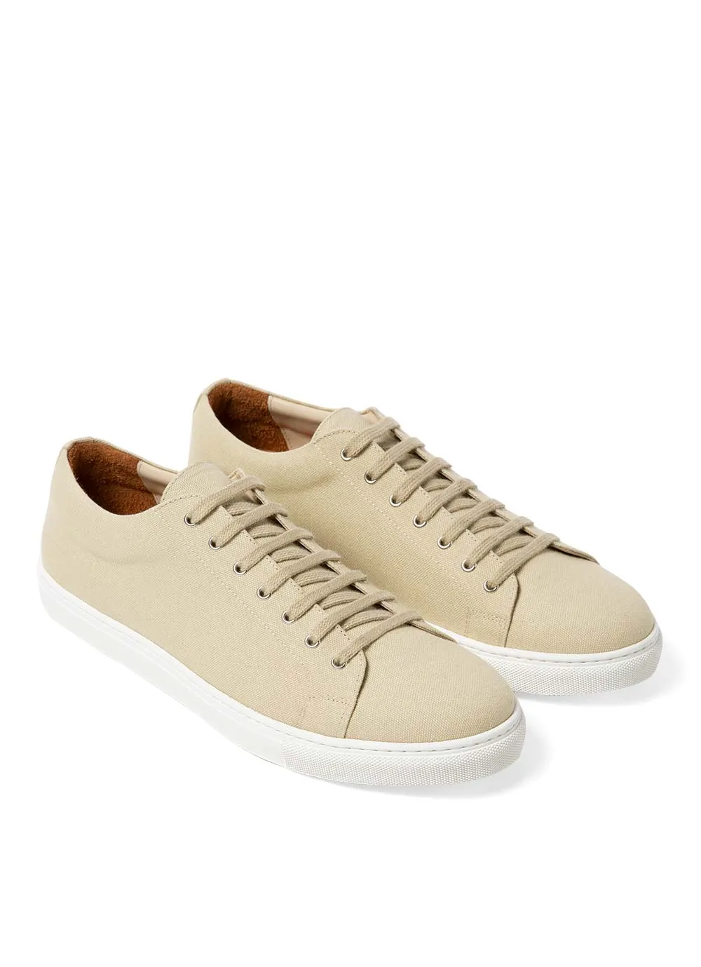 Men's Canvas Tennis Shoes in Stone sold by Sunspel product image thumbnail 3