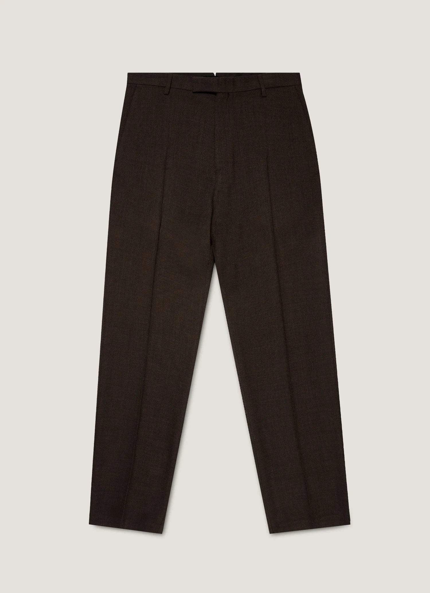 Men's Textured Wool Trouser in Navy sold by Sunspel