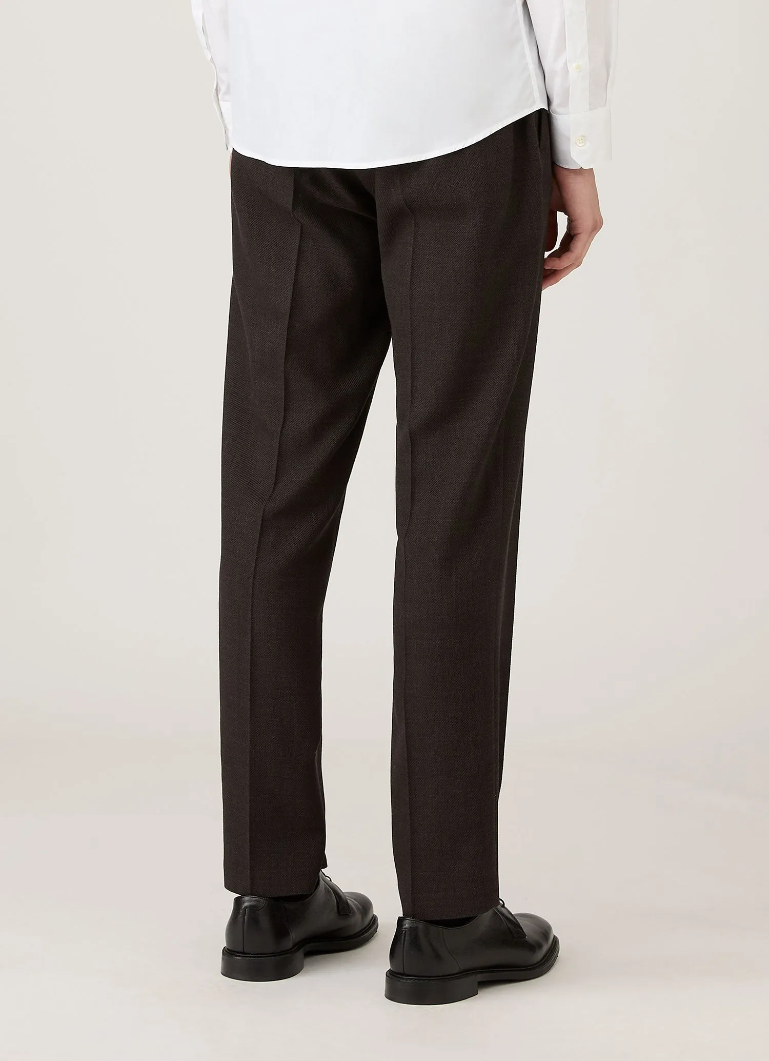 Men's Textured Wool Trouser in Navy sold by Sunspel product image thumbnail 5